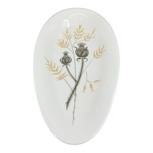 1940s Fascination Highland Long Serving Dish Plate Quintessential MCM Signed VTG